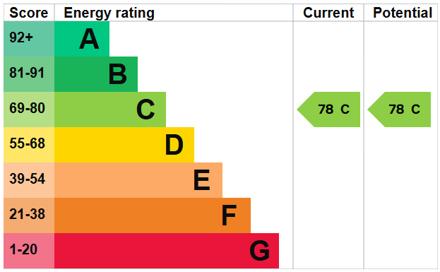 Energy rating graph: current rating C